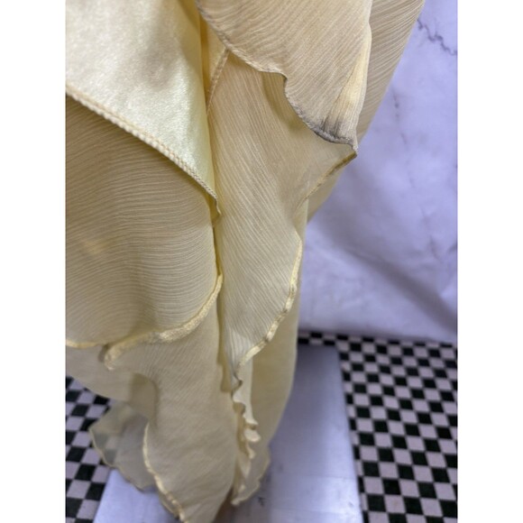 BCBG MAXAZRIA Silk Strapless Dress 6 Gown Chiffon Crinkle SATIN Grecian Goddess - Picture 7 of 16